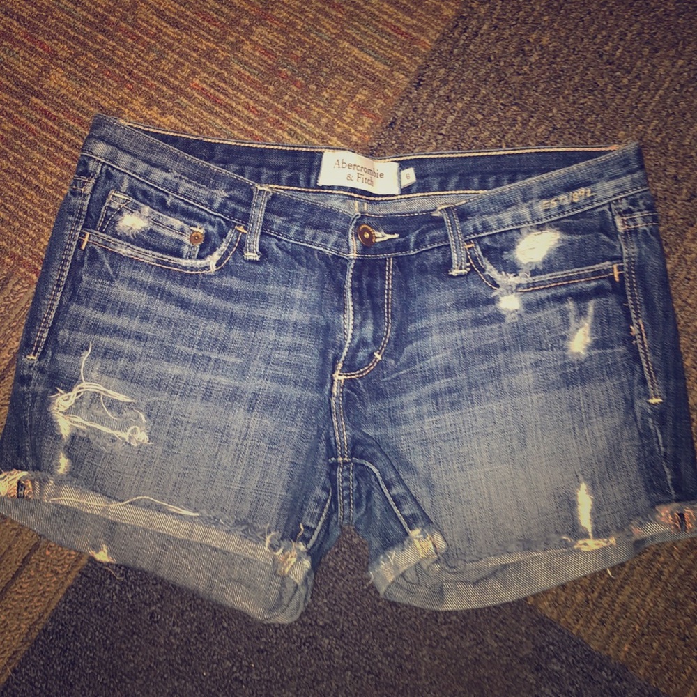 Jean shorts.